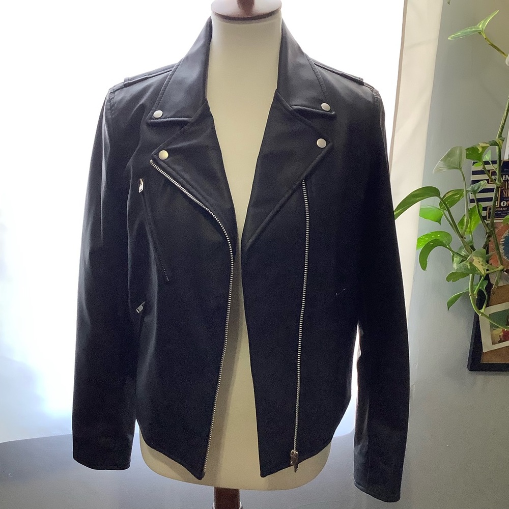 WOMEN SYNTHETIC LEATHER RIDERS JACKET - BIKER/MOTORCYCLE